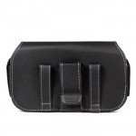 Wholesale Galaxy S3 Extendable Horizontal Pouch (Round Black)